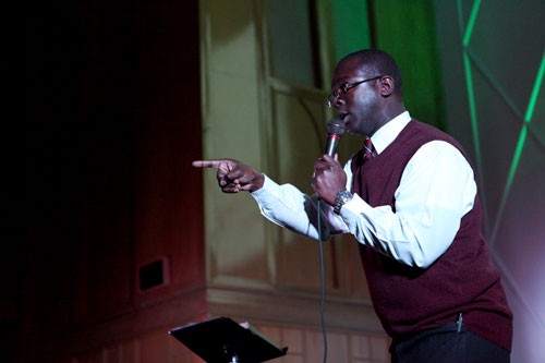 Speaking at Peoples Youth Rally March 12 2010