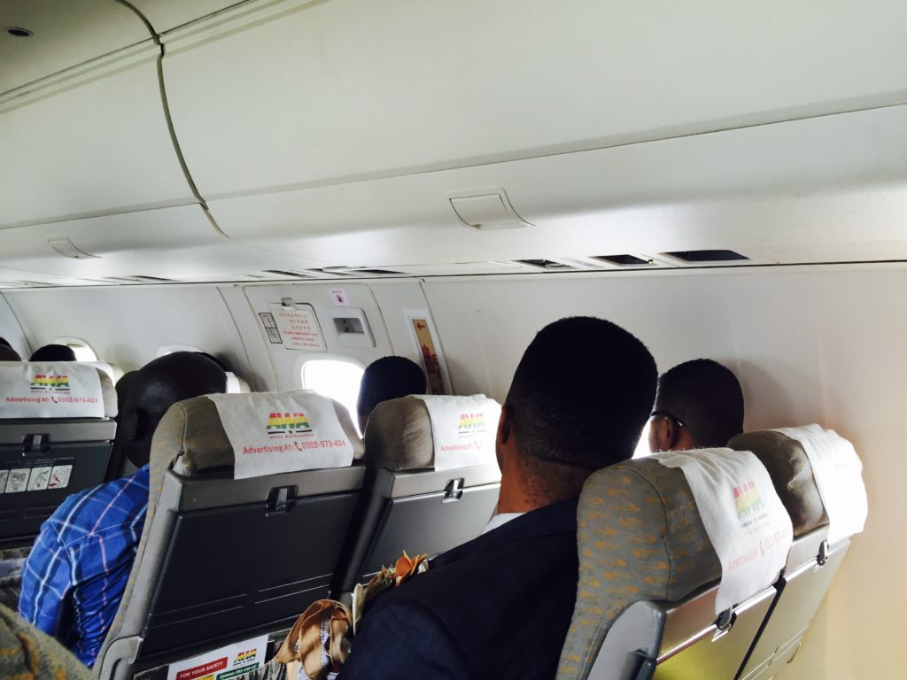 'Bishop' Obinim and his aide de camp just a row ahead of me