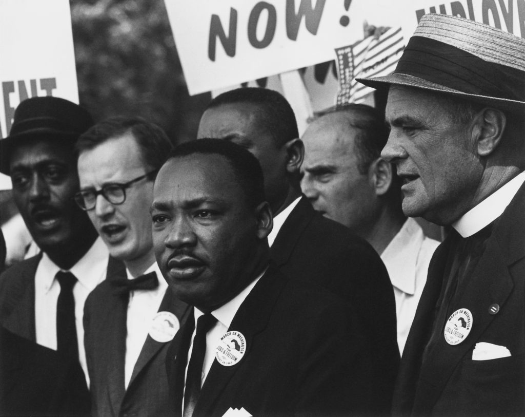 King at the 1963 Civil Rights March on Washington, D.C. (credit: Wikipedia)